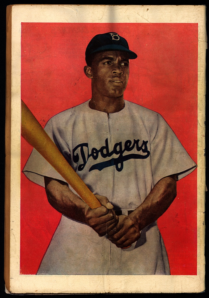 Back cover of Jackie Robinson comic book 00134v