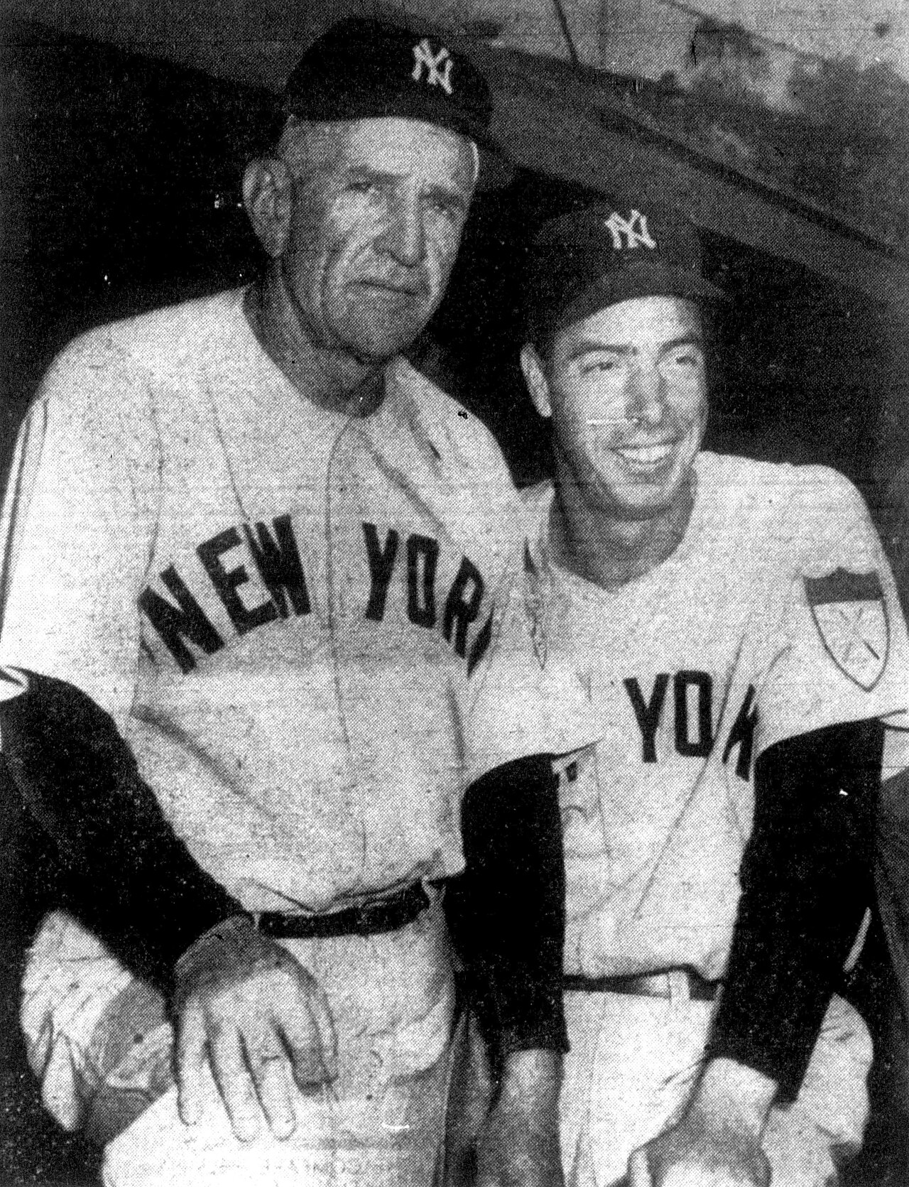 Casey Stengel and Joe DiMaggio 1951