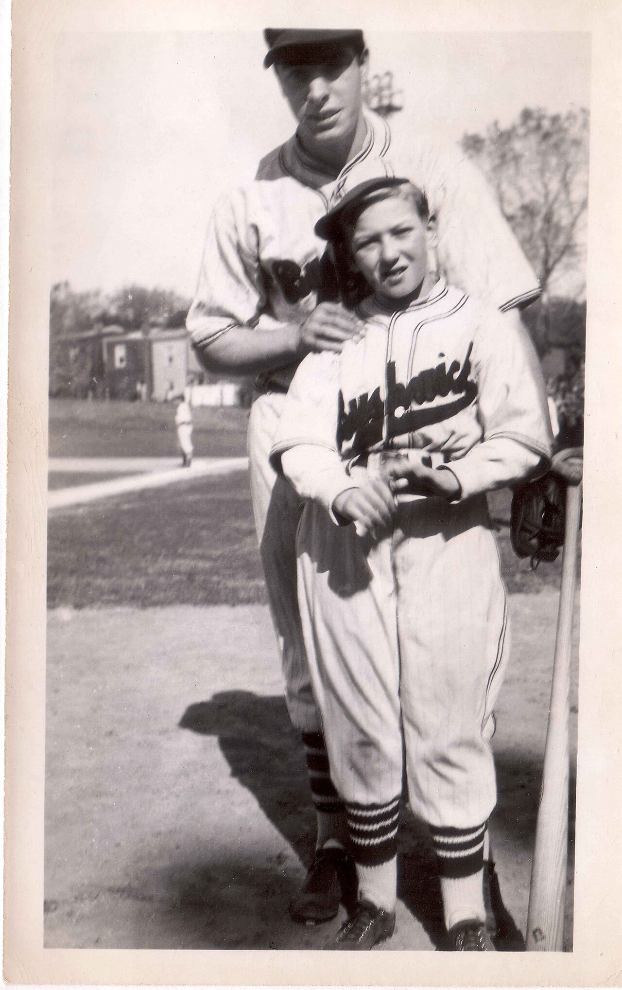 Charlie Hyman & Joe DiMaggio, Bushwicks' uniform, 1936