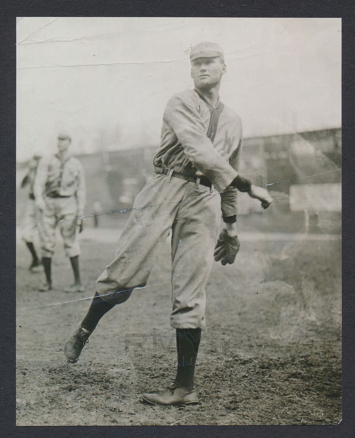 Walter Johnson pitching