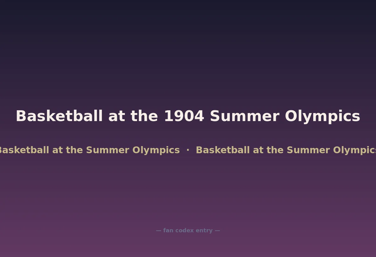 Basketball at the 1904 Summer Olympics