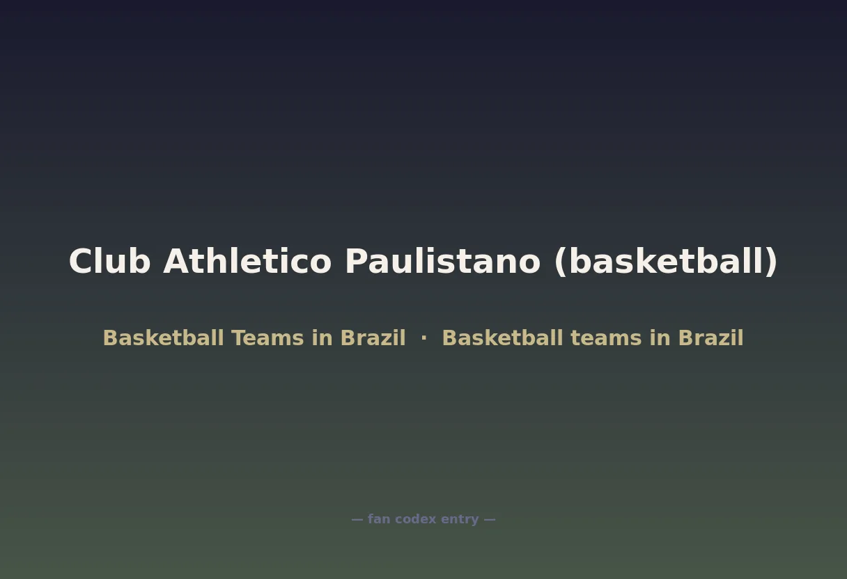 Club Athletico Paulistano (basketball)