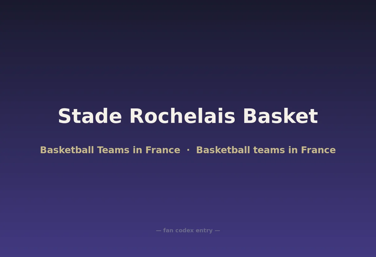 Stade Rochelais Basket