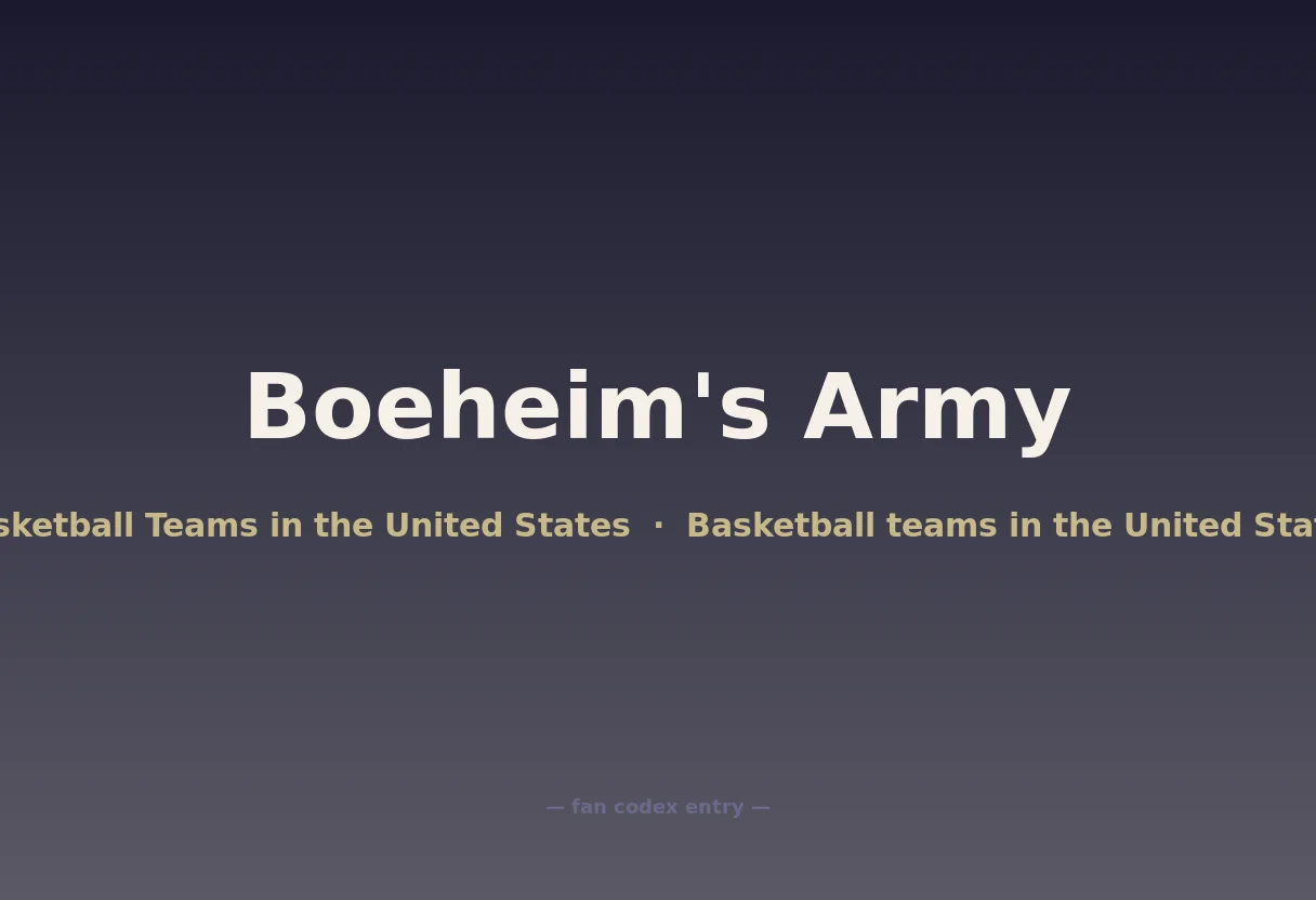 Boeheim's Army