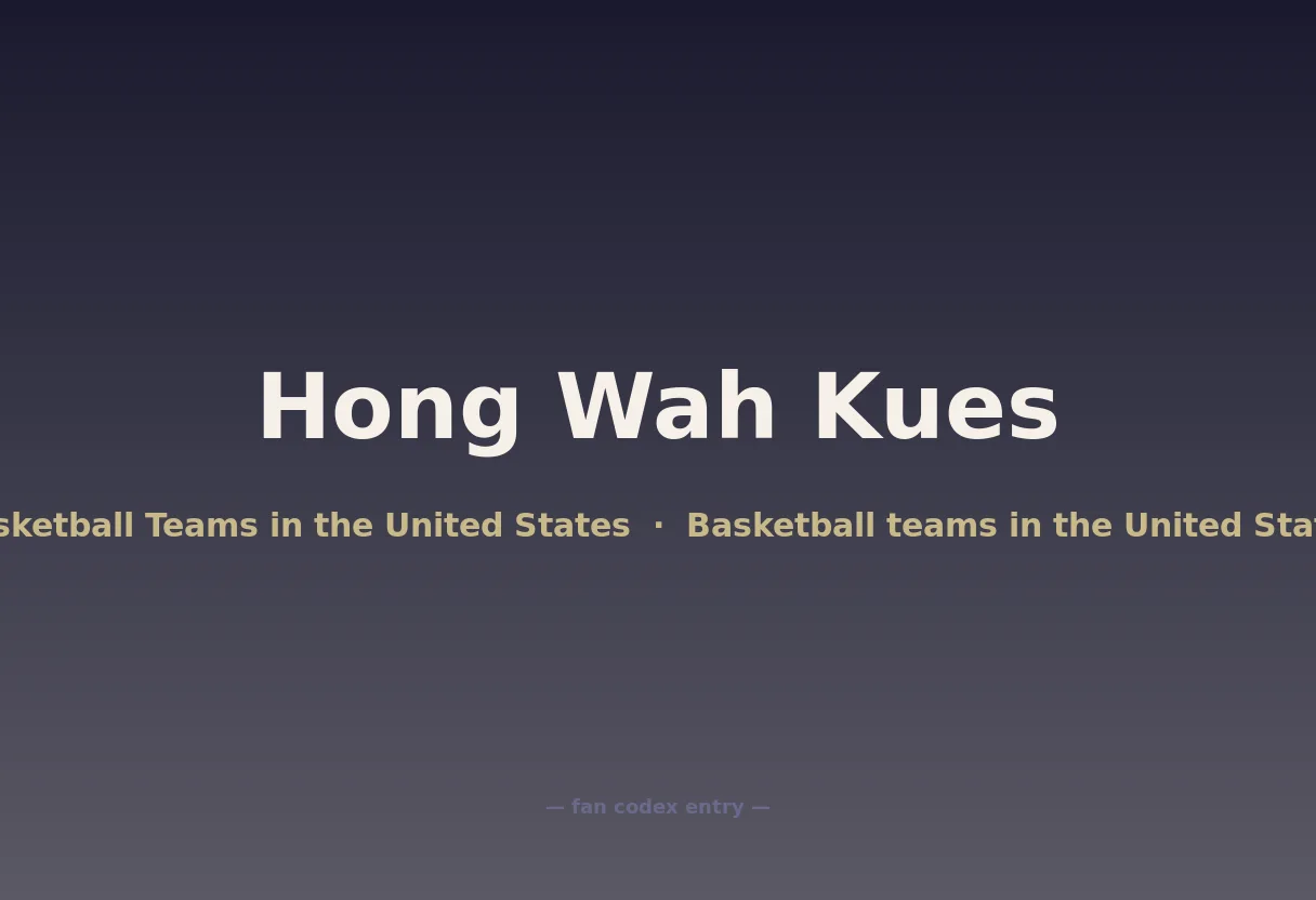 Hong Wah Kues