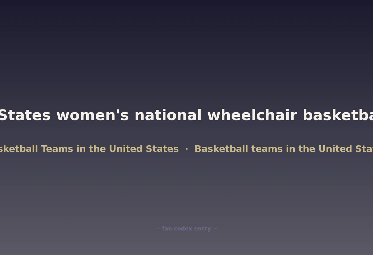 United States women's national wheelchair basketball team