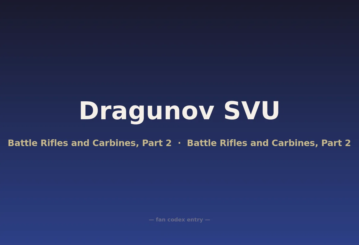 Dragunov SVU