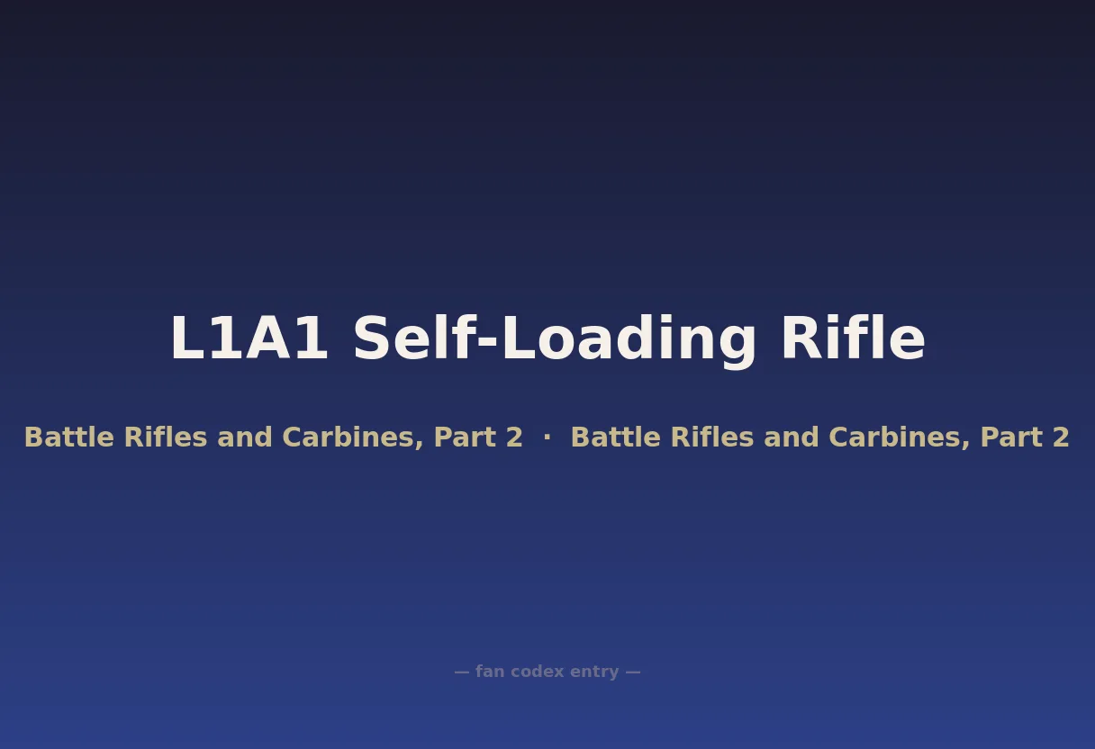 L1A1 Self-Loading Rifle