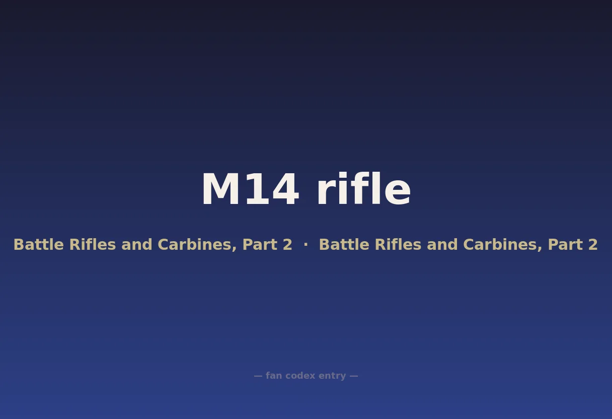 M14 rifle