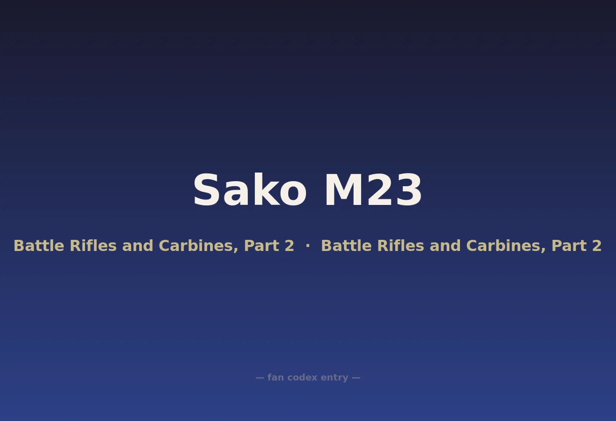 Sako M23