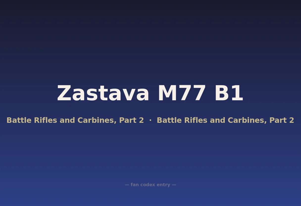 Zastava M77 B1
