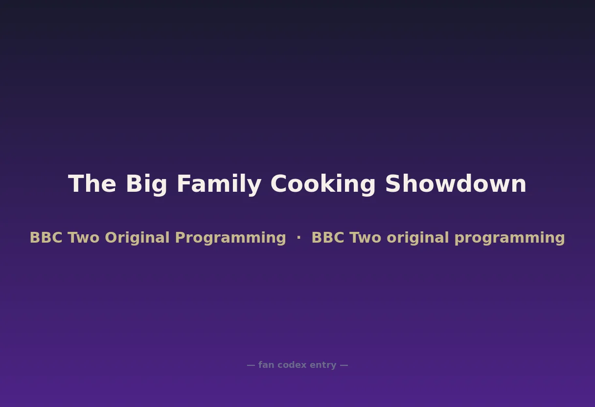 The Big Family Cooking Showdown