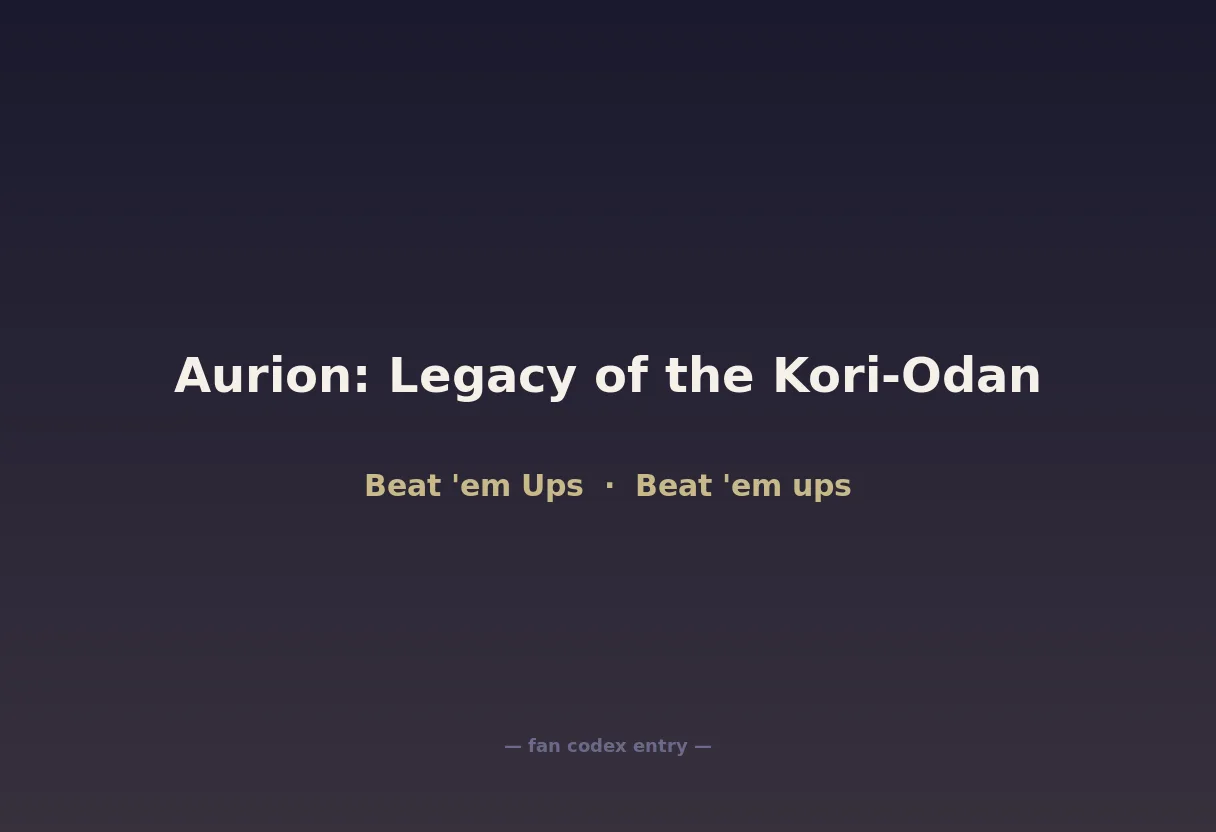 Aurion: Legacy of the Kori-Odan