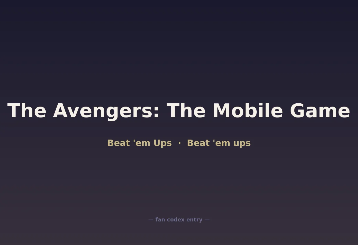 The Avengers: The Mobile Game