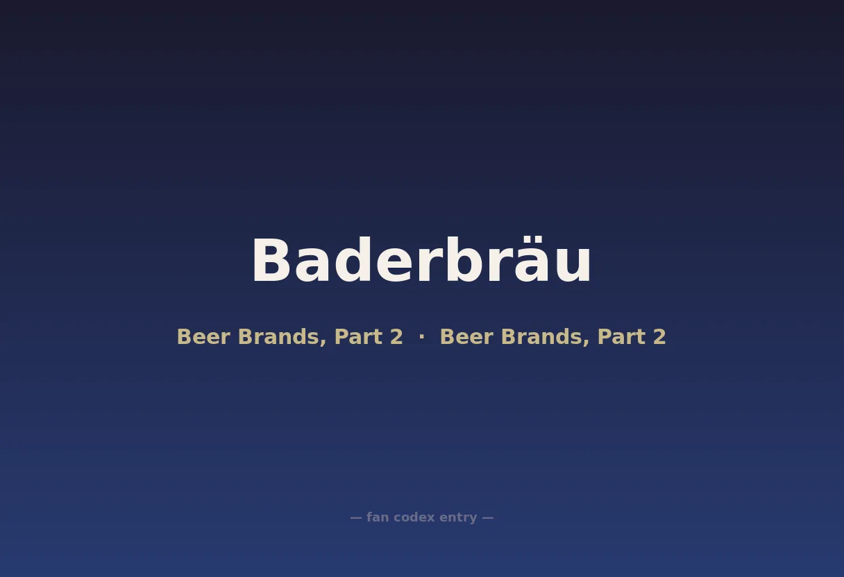 Baderbräu