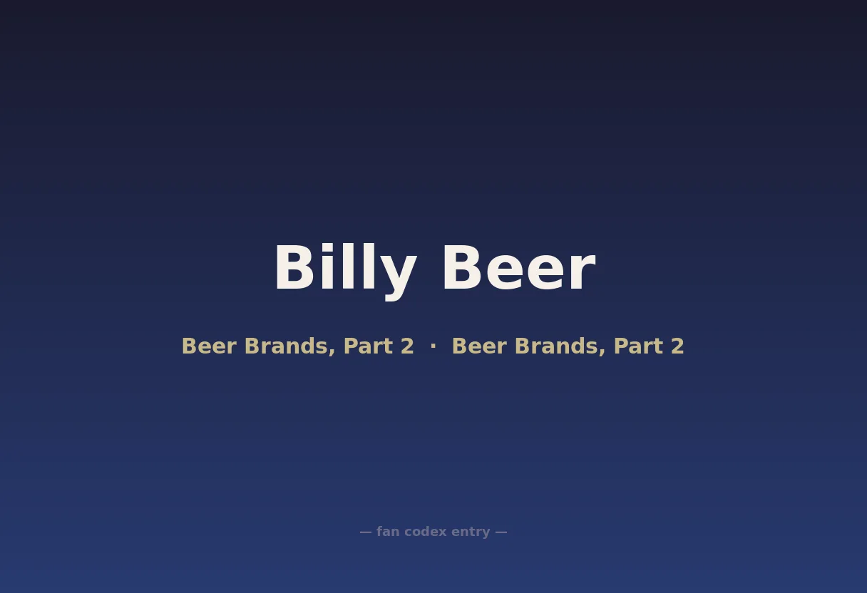 Billy Beer