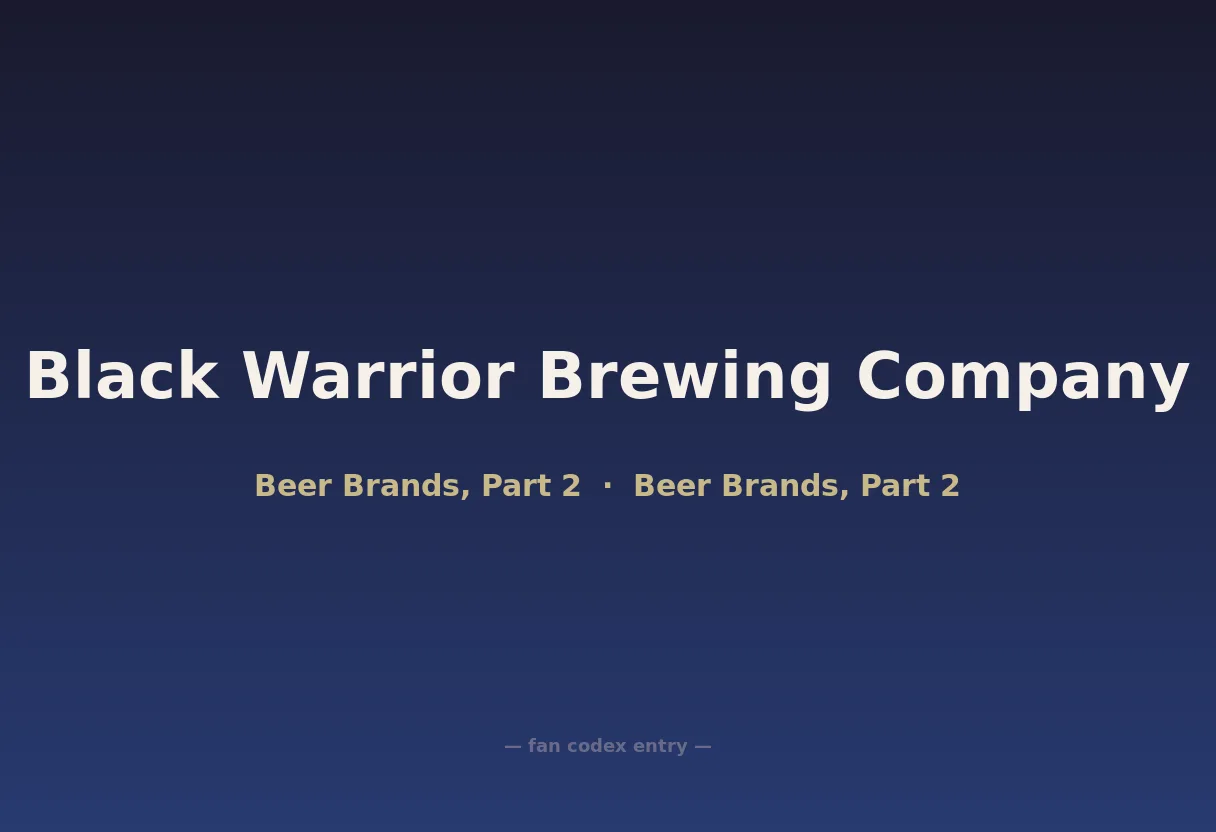 Black Warrior Brewing Company
