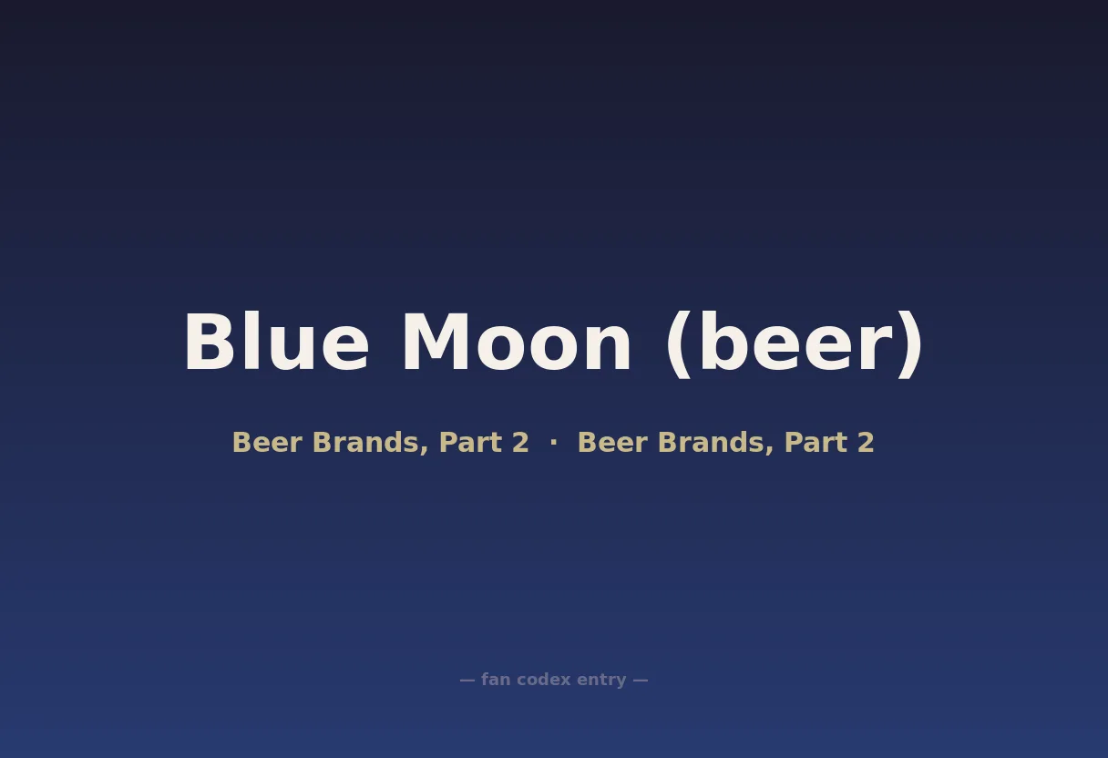 Blue Moon (beer)
