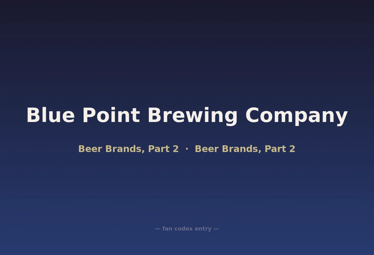 Blue Point Brewing Company