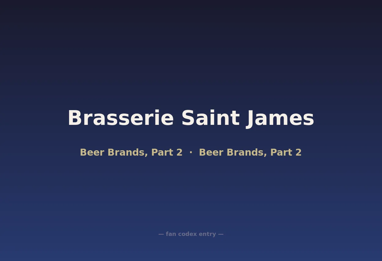 Brasserie Saint James