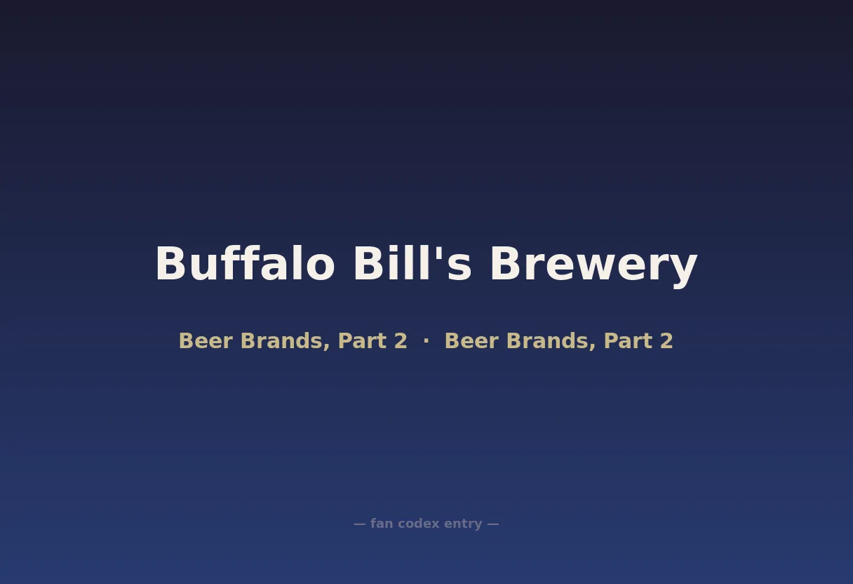 Buffalo Bill's Brewery