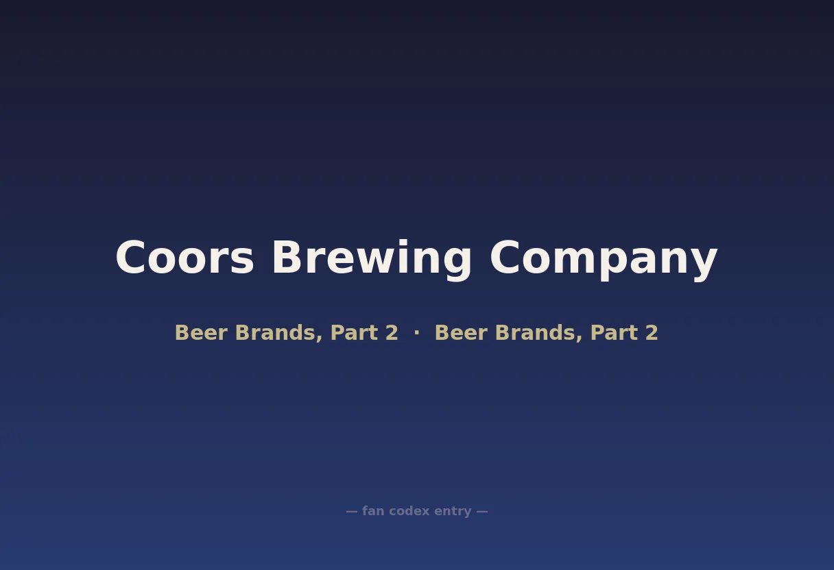 Coors Brewing Company