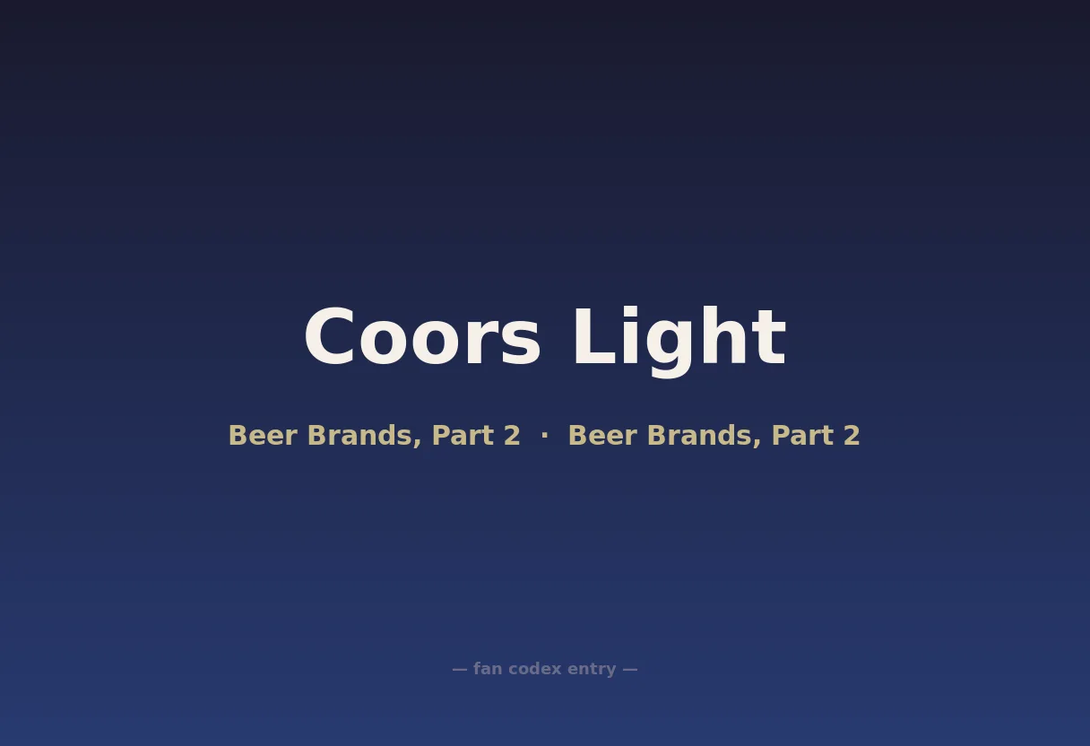 Coors Light
