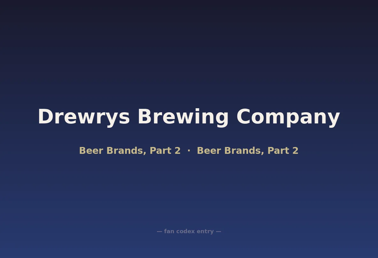 Drewrys Brewing Company