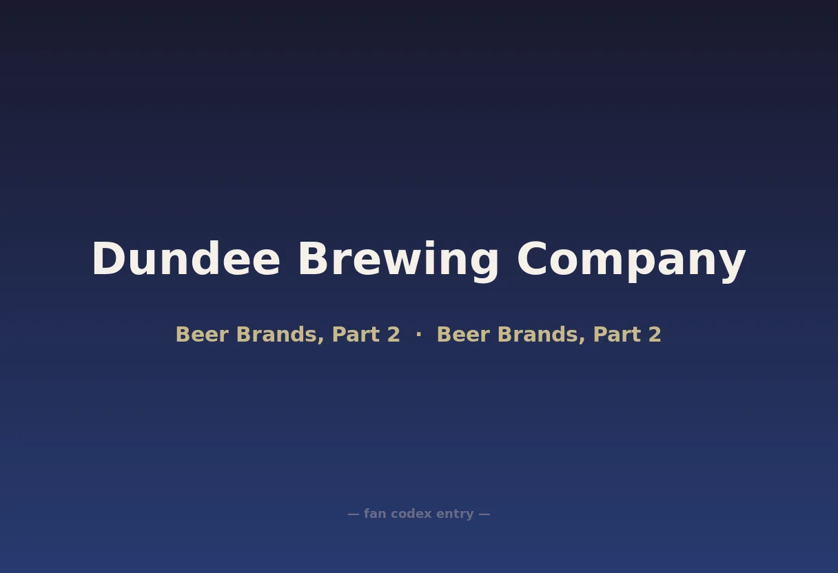 Dundee Brewing Company