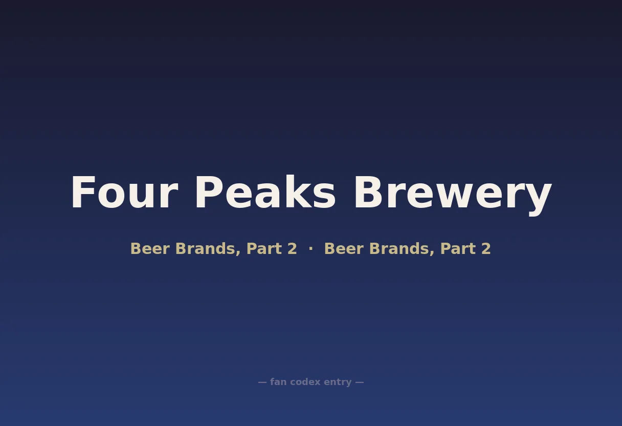 Four Peaks Brewery