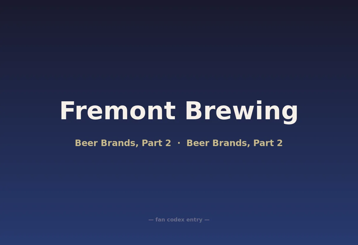 Fremont Brewing