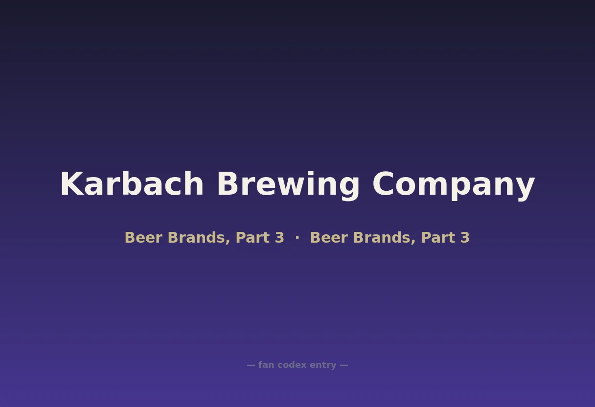 Karbach Brewing Company