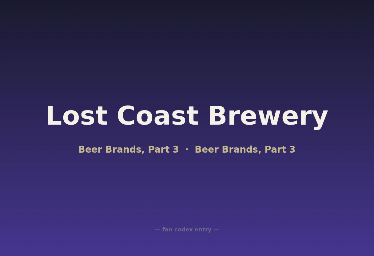 Lost Coast Brewery