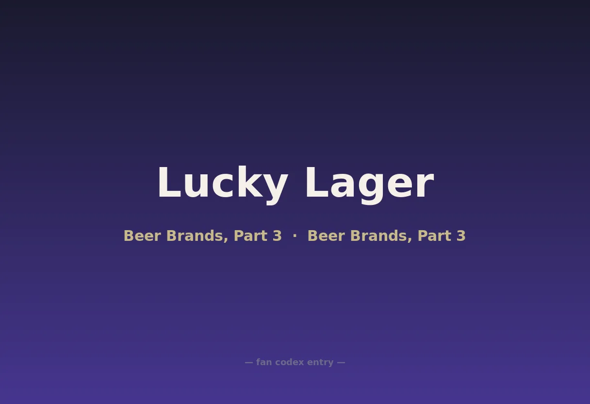 Lucky Lager
