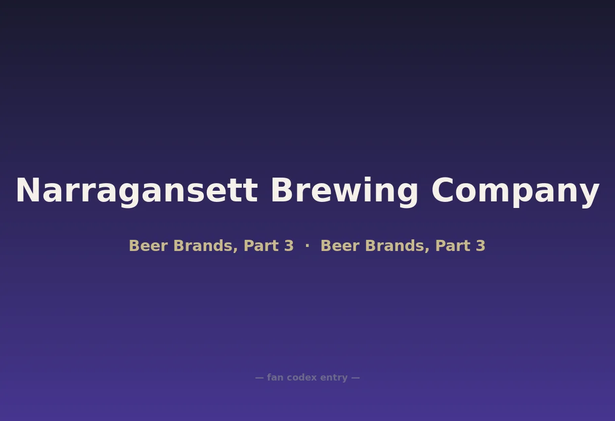Narragansett Brewing Company