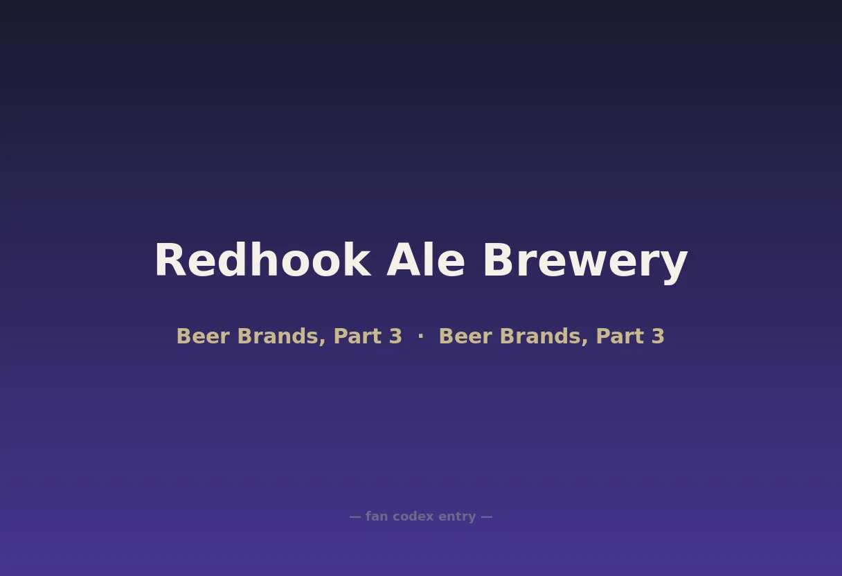 Redhook Ale Brewery