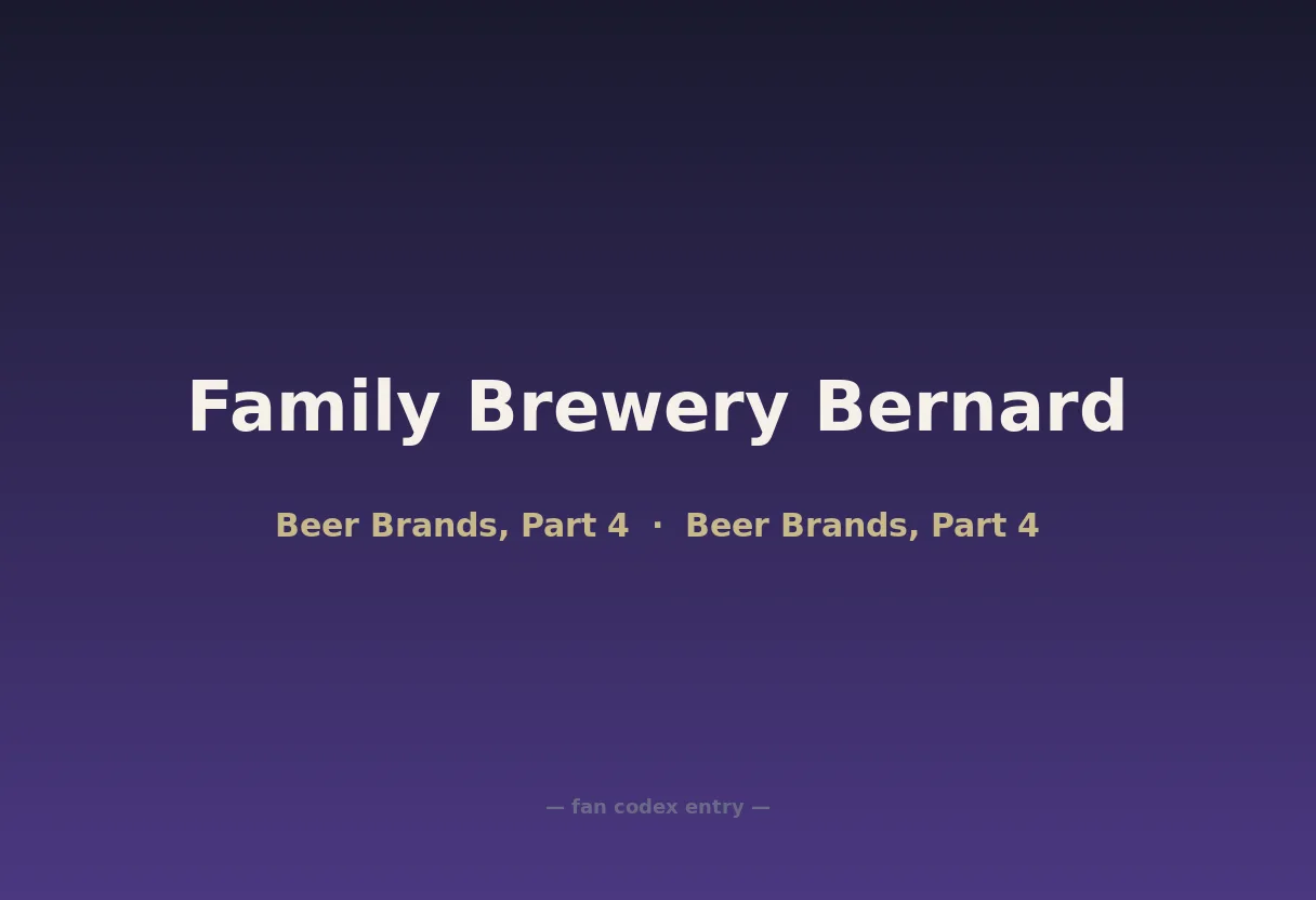 Family Brewery Bernard
