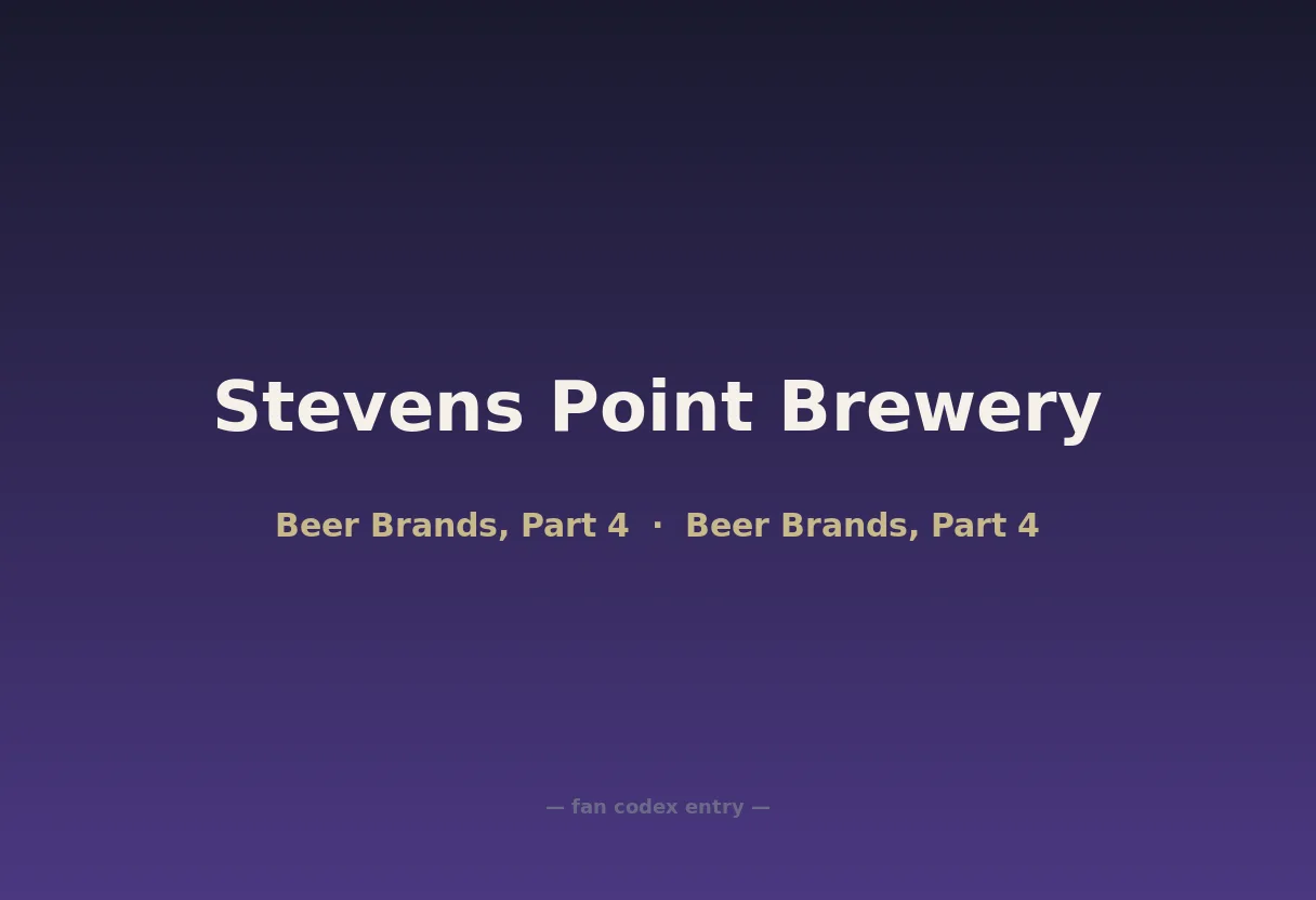 Stevens Point Brewery