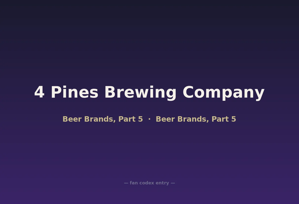 4 Pines Brewing Company