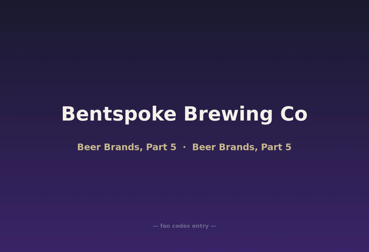 Bentspoke Brewing Co