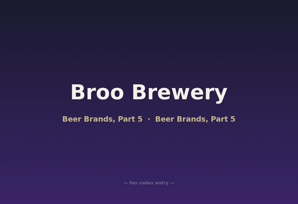 Broo Brewery
