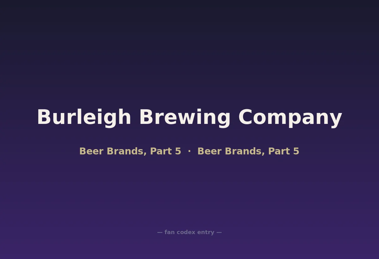 Burleigh Brewing Company