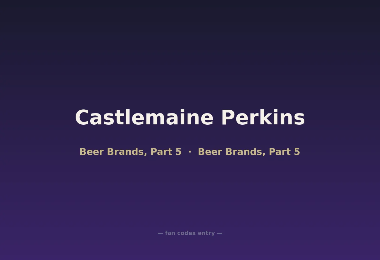 Castlemaine Perkins