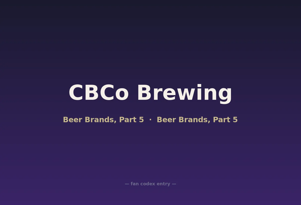CBCo Brewing