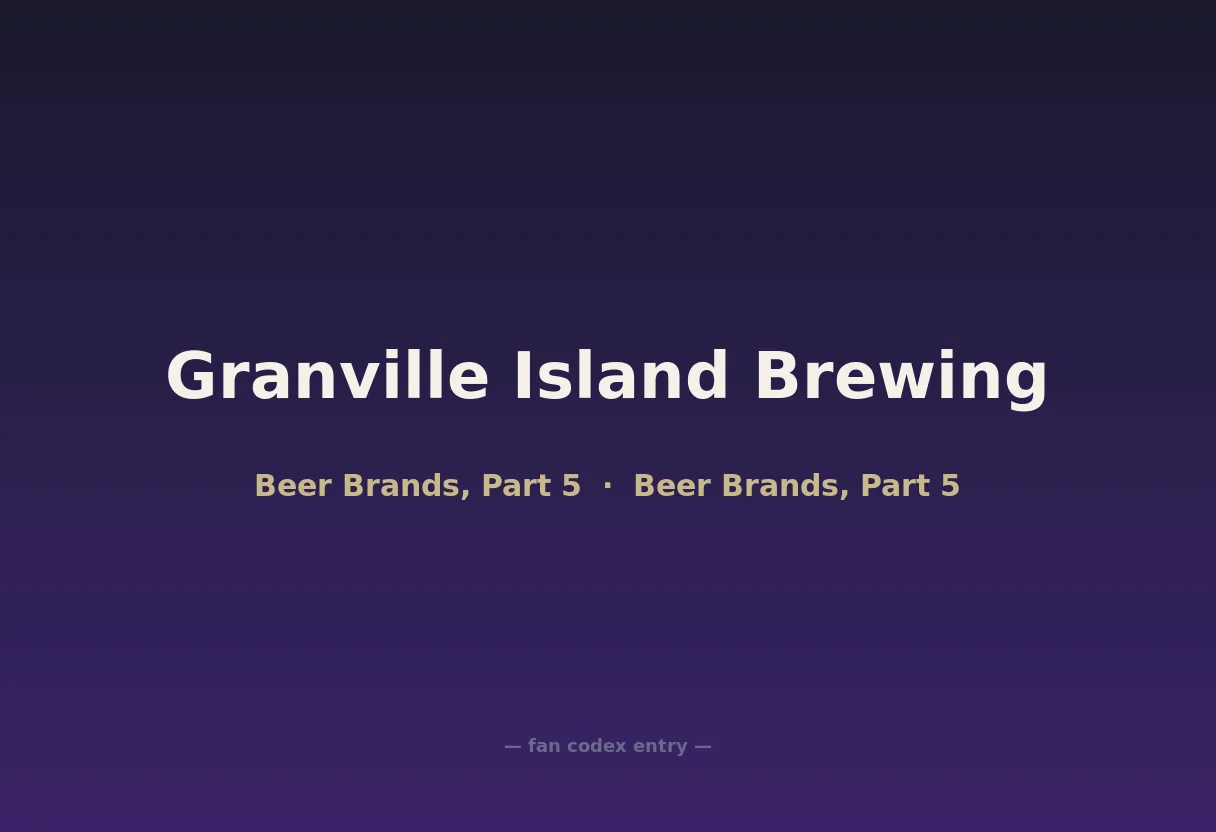 Granville Island Brewing