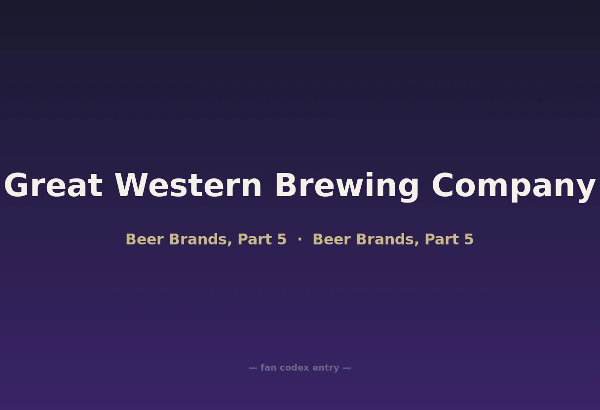 Great Western Brewing Company