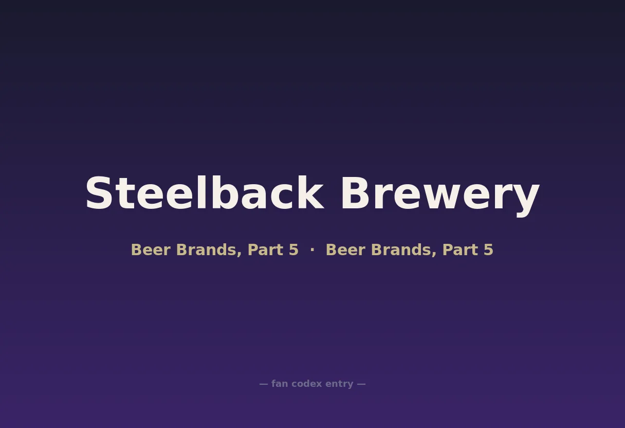 Steelback Brewery