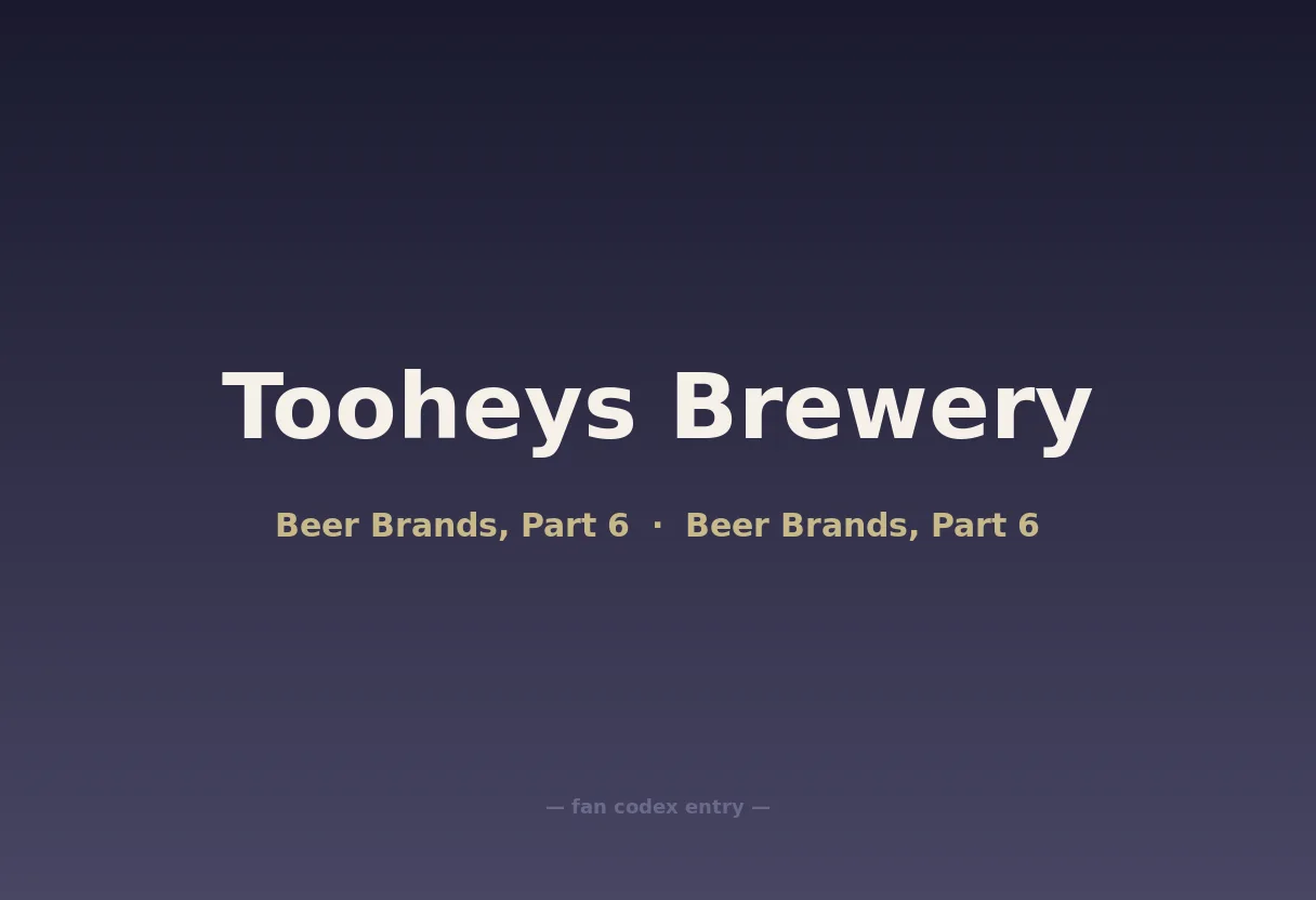 Tooheys Brewery