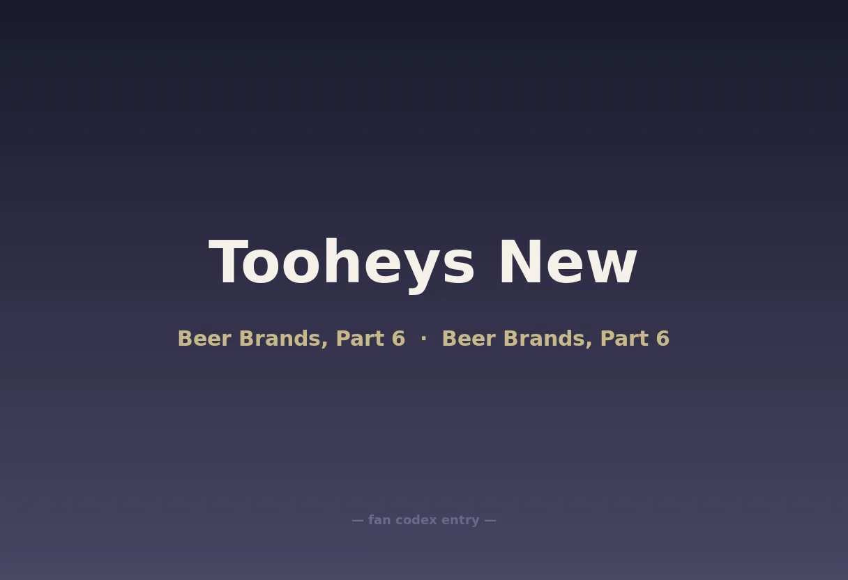 Tooheys New