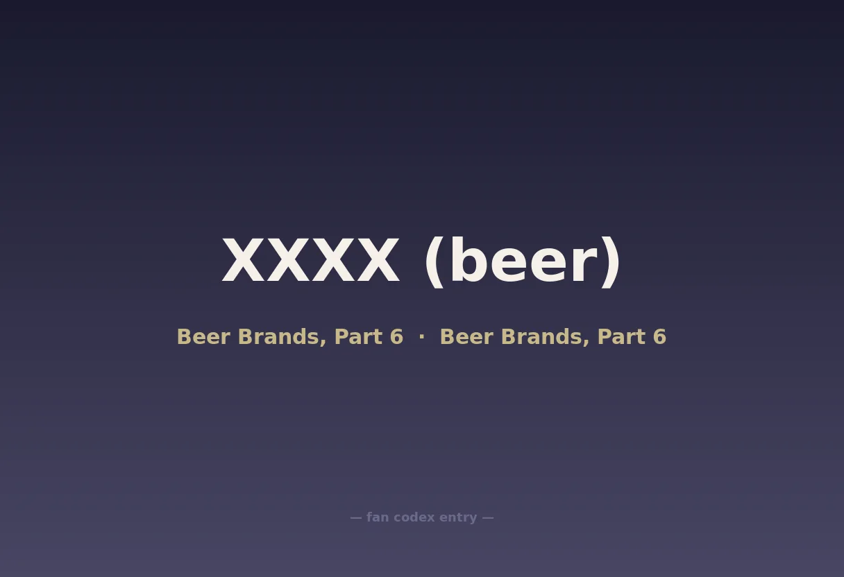 XXXX (beer)